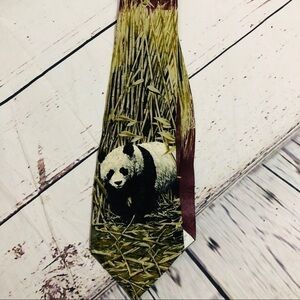 Endangered Species Panda Silk Tie